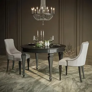 MN-103 Tapered table legs with carved elements and spade foot from beech - 1
